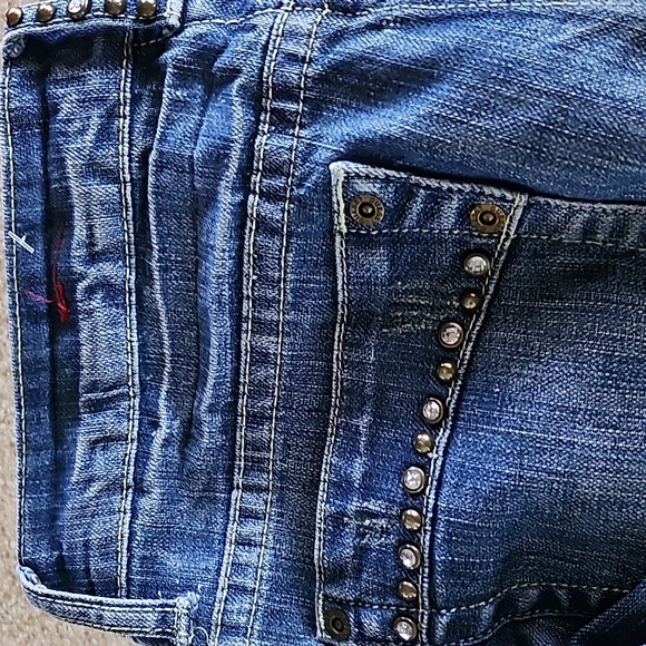Guess Bootcut Rhinestone Like New Jeans Size 28 - Picture 13 of 13